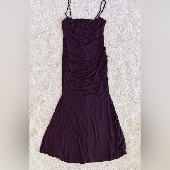 NWOT HOUSE OF CB Milena Corset dark cherry Maxi Dress sz XL - Picture 5 of 10